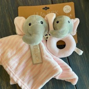 Blanket and rattle
